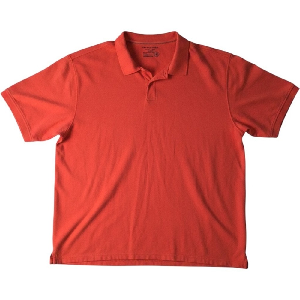 Saddlebred Polo Shirt 4XLT Orange Big & Tall Oversized Golf Casual Short Sleeve